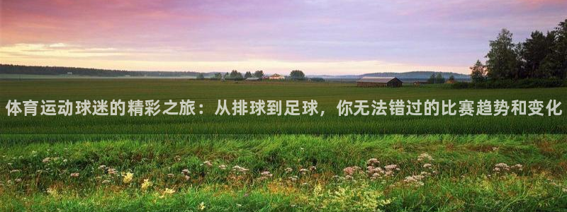 678体育：体育运动球迷的精彩之旅：从排球到足球，你无法错过的比赛趋势和变化