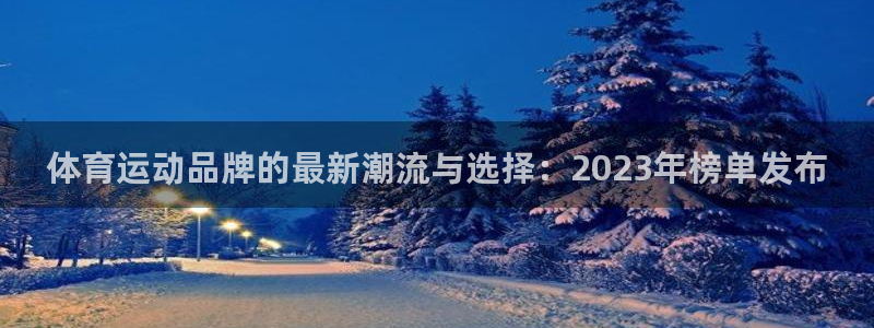 678体育app：体育运动品牌的最新潮流与选择：2023年榜单发布