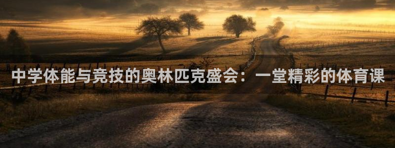 皇冠678体育：中学体能与竞技的奥林匹克盛会：一堂精彩的体育课
