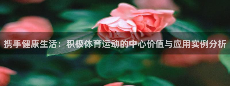678体育官网地址：携手健康生活：积极体育运动的中心价值与应用实例分析