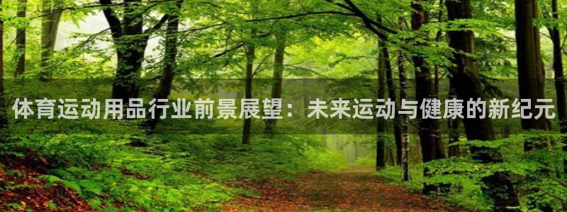 678体育知识：体育运动用品行业前景展望：未来运动与健康的新纪元